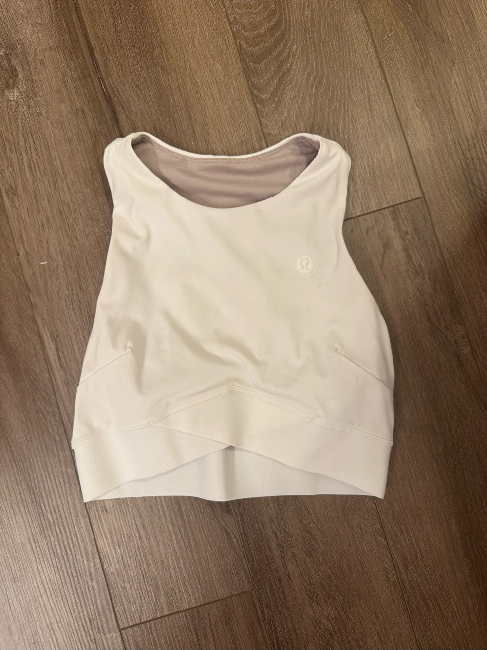 lululemon athletica Women's White High-Neck Crop Tank
